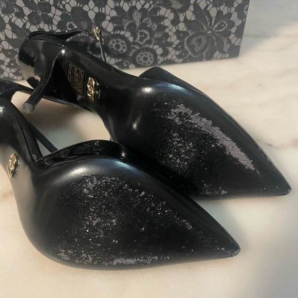 DOLCE & GABBANA Pointed Patent Leather Ankle-Strap Pump size 38.5/US 8.5 - Picture 7 of 12